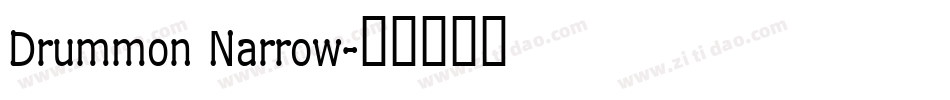 Drummon Narrow字体转换